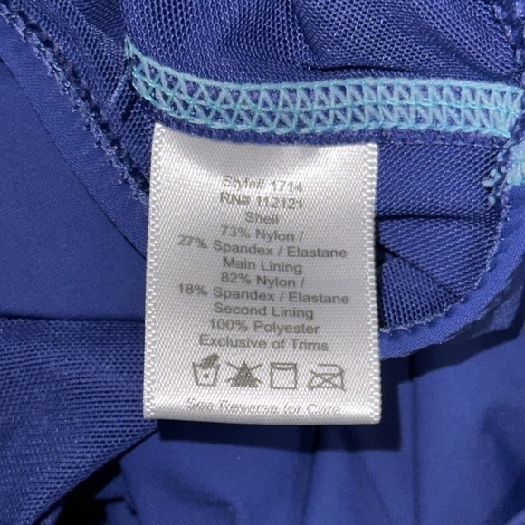 Assets by Spanx One-piece Shirred Underwire Push up Power Swimsuit Dress - Picture 5 of 12